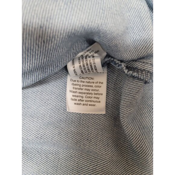 Universal Thread Women's 4X Medium Wash Denim Jacket with Zipper Closure -NEW - Picture 10 of 11